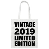 5th Birthday Vintage 2019 Limited Edition - Tote Bag White