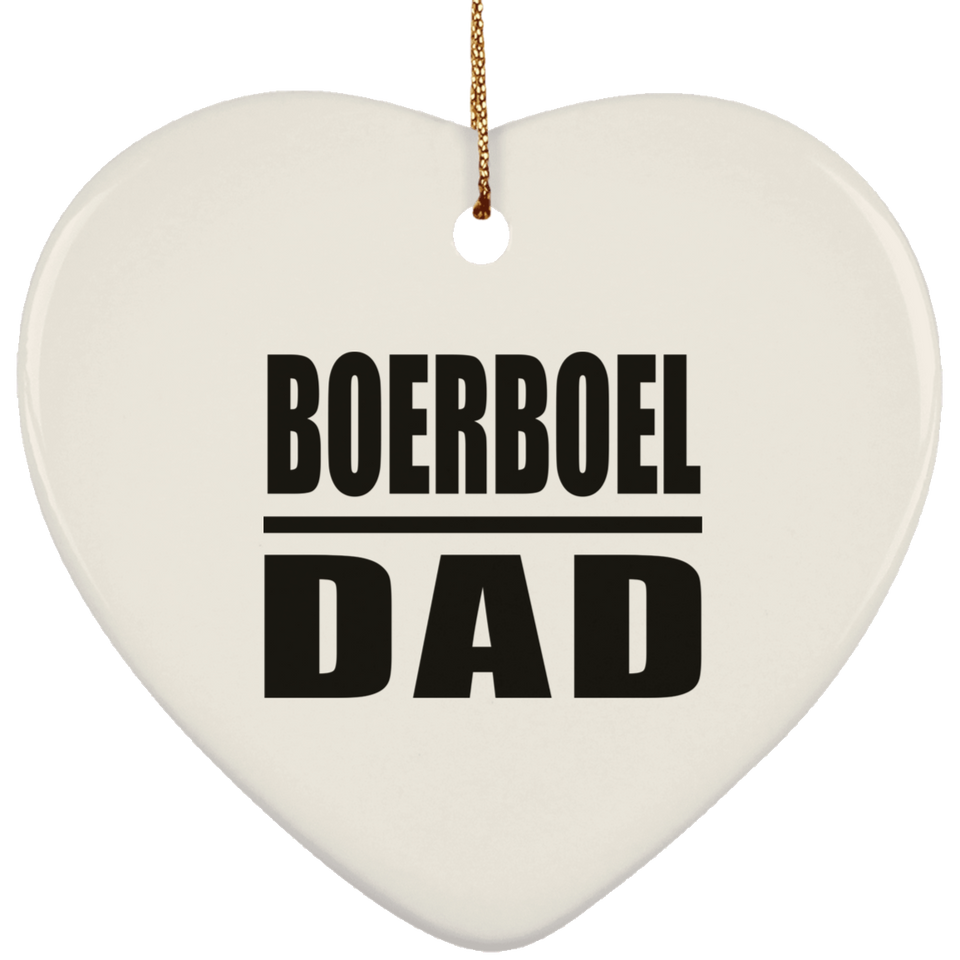 Boerboel Dad - Heart Ornament