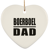 Boerboel Dad - Heart Ornament