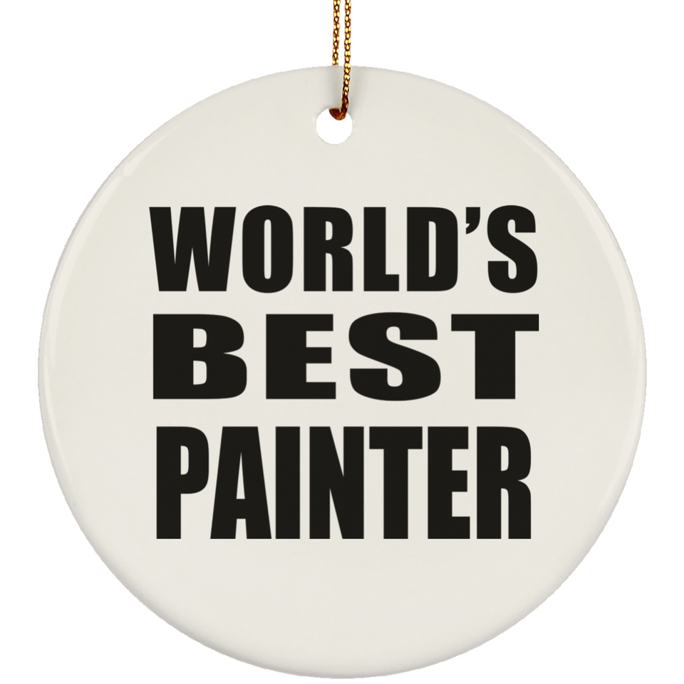 World's Best Painter - Circle Ornament