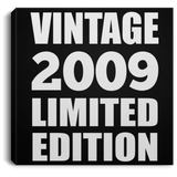 15th Birthday Vintage 2009 Limited Edition - Canvas Square