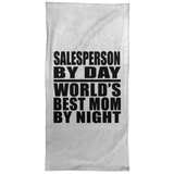 Salesperson By Day World's Best Mom By Night - Hand Towel