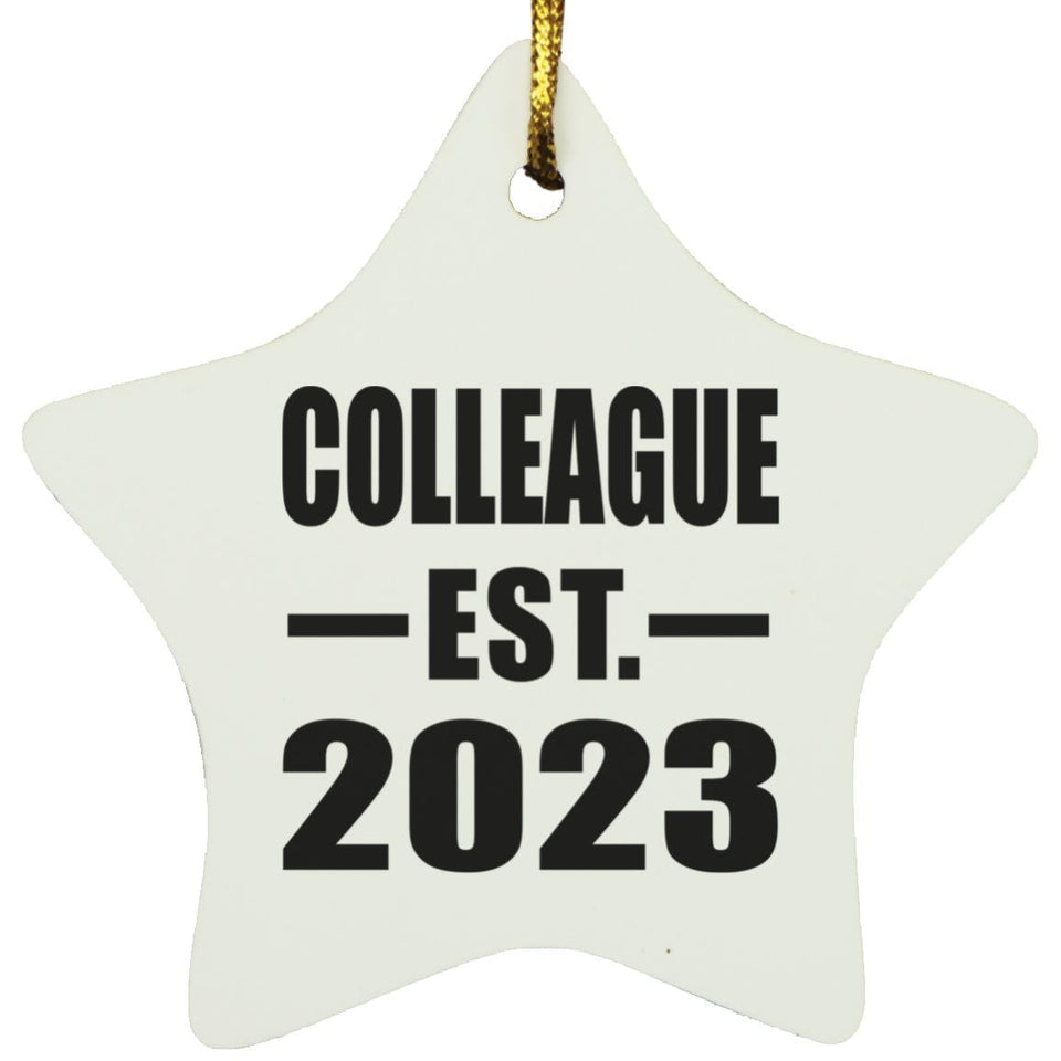 Colleague Established EST. 2023 - Star Ornament