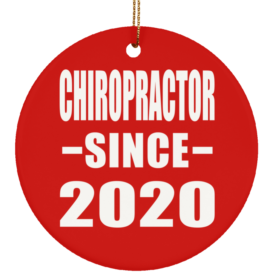 Chiropractor Since 2020 - Circle Ornament