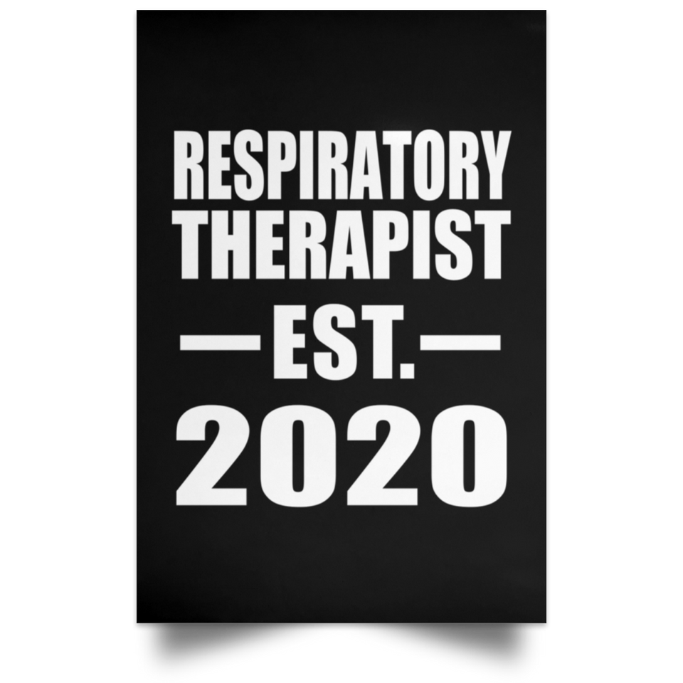 Respiratory Therapist Established EST. 2020 - Poster Portrait