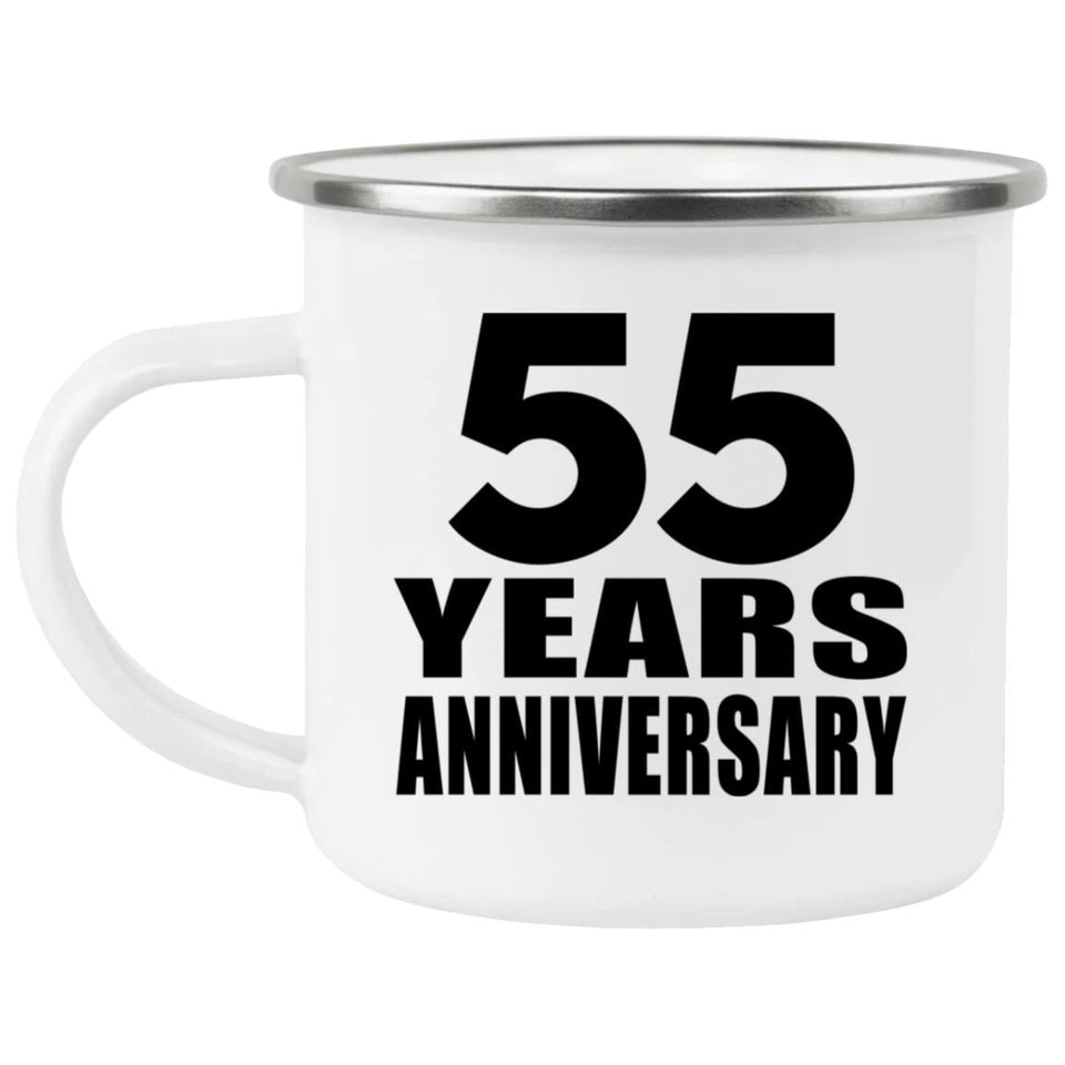 55th Anniversary 55 Years - 12oz Camping Mug