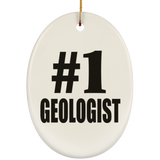 Number One #1 Geologist - Oval Ornament