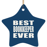 Best Bookkeeper Ever - Star Ornament