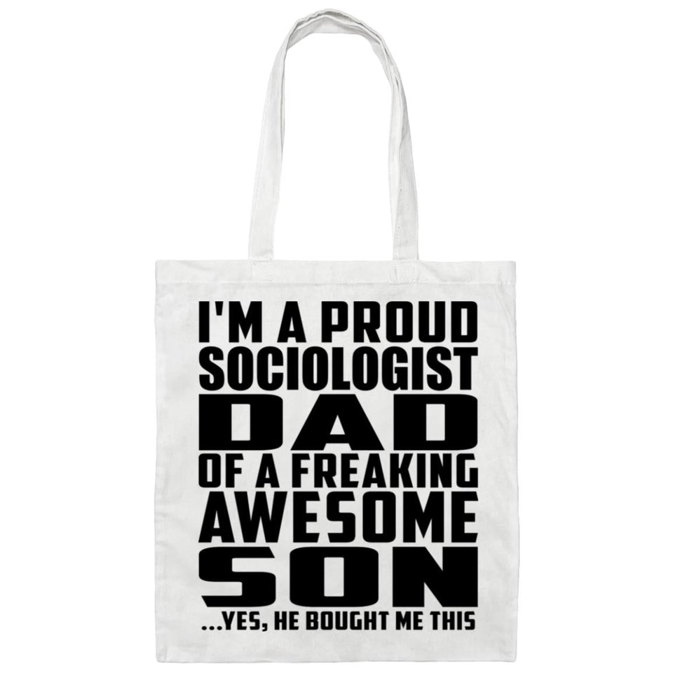 Proud Sociologist Dad Of Awesome Son - Tote Bag White