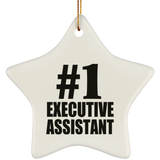 Number One #1 Executive Assistant - Star Ornament