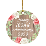 Happy 102nd Anniversary 2020 - Circle Ornament B