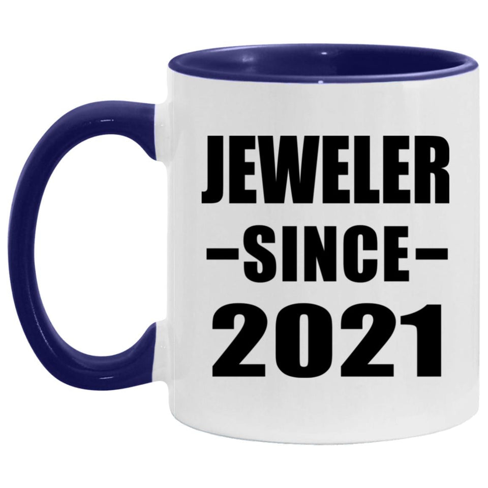 Jeweler Since 2021 - 11oz Accent Mug Purple