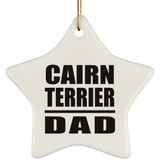 Cairn Terrier Dad - Star Ornament