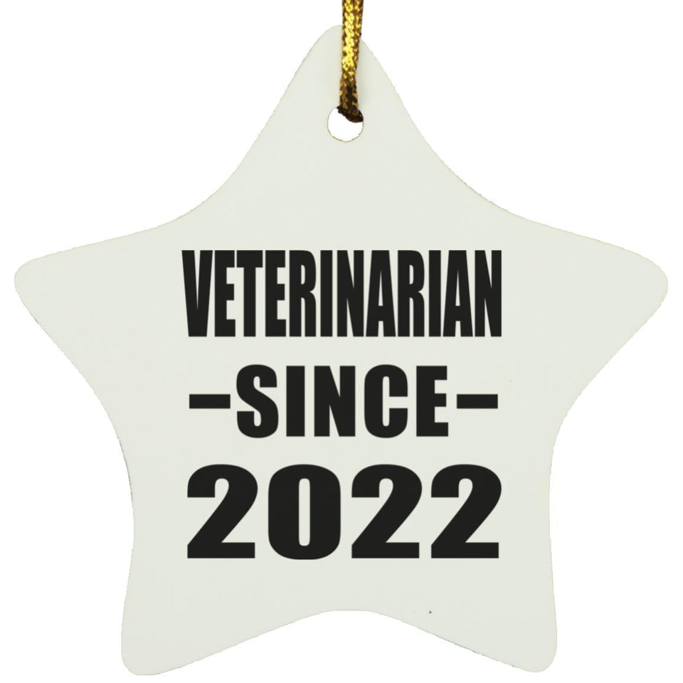 Veterinarian Since 2022 - Star Ornament