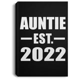 Auntie Established EST. 2022 - Canvas Portrait