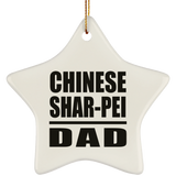 Chinese Shar-Pei Dad - Star Ornament