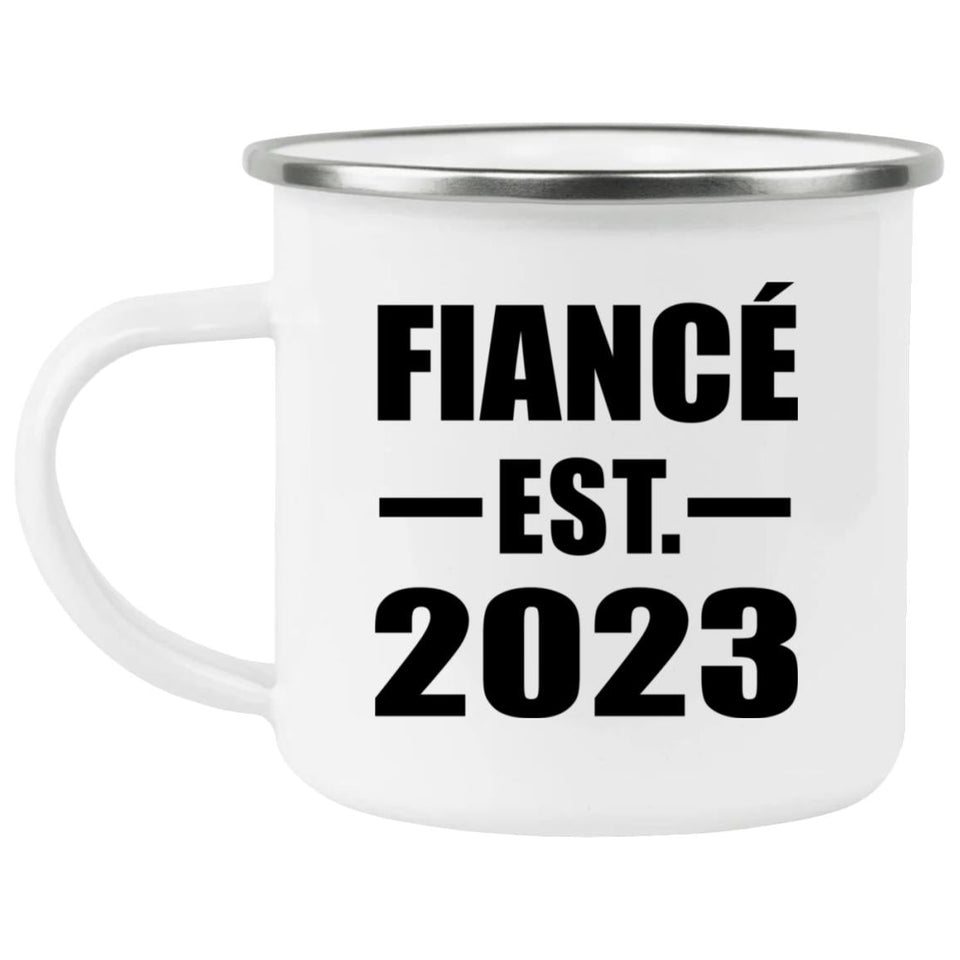 Fiance Established EST. 2023 - 12oz Camping Mug