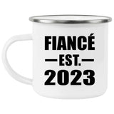 Fiance Established EST. 2023 - 12oz Camping Mug