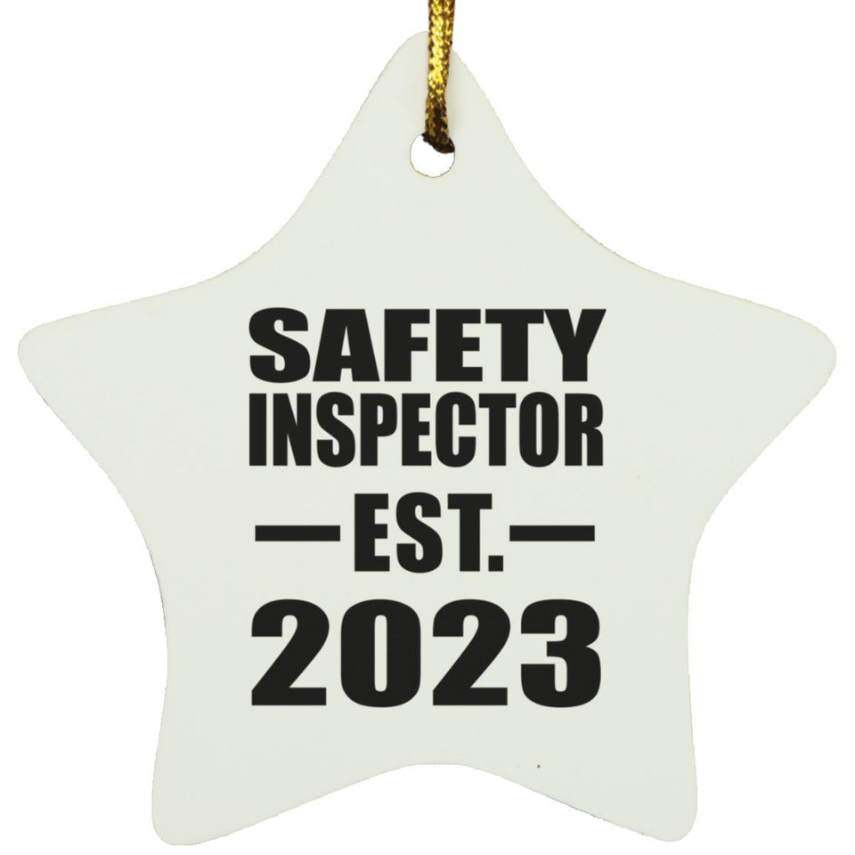 Safety Inspector Established EST. 2023 - Star Ornament