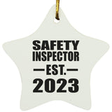 Safety Inspector Established EST. 2023 - Star Ornament