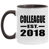 Colleague Est. 2018 - 11oz Accent Mug Black