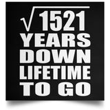 39th Anniversary Square Root of 1521 Years Lifetime To Go - Poster Square