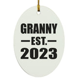Granny Established EST. 2023 - Oval Ornament