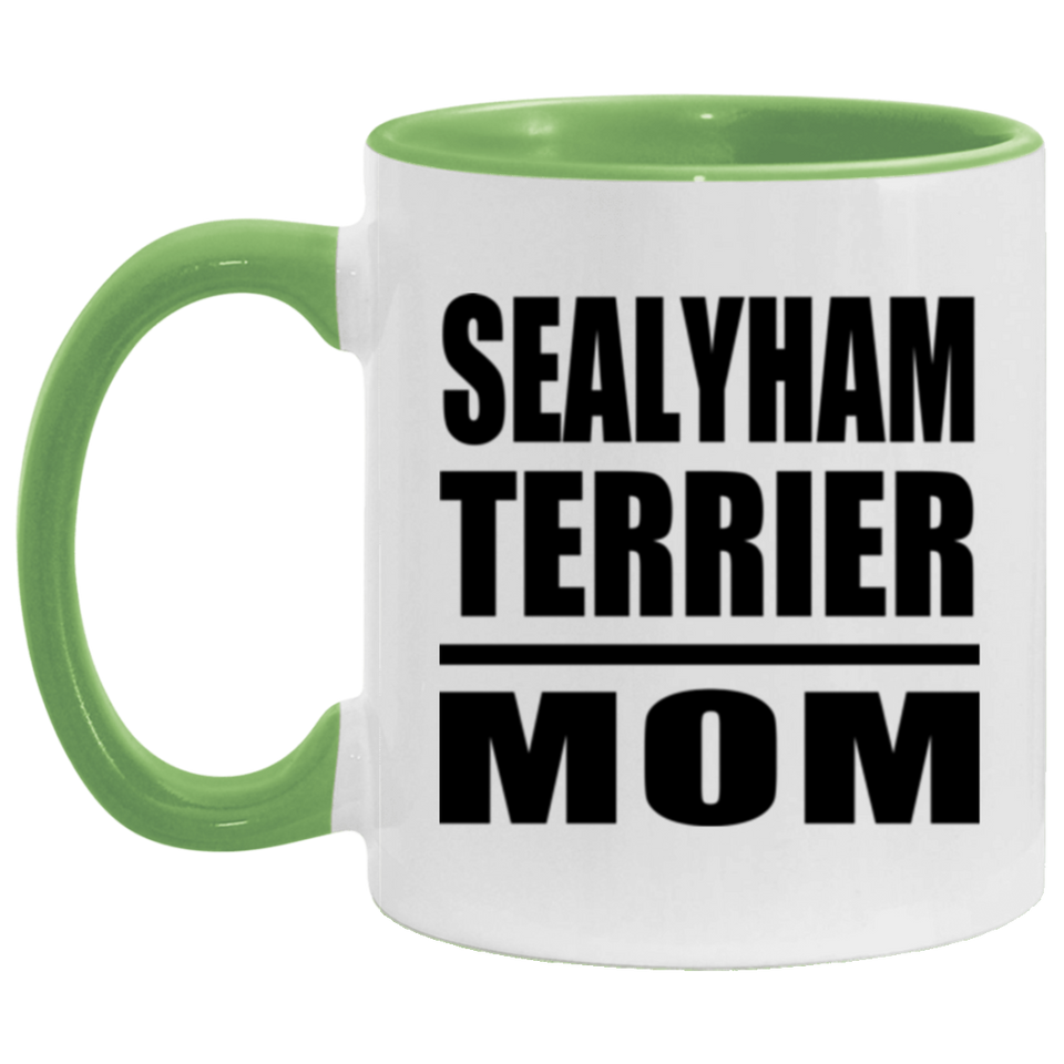 Sealyham Terrier Mom - 11oz Accent Mug Green