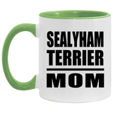 Sealyham Terrier Mom - 11oz Accent Mug Green