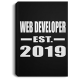 Web Developer Established EST. 2019 - Canvas Portrait