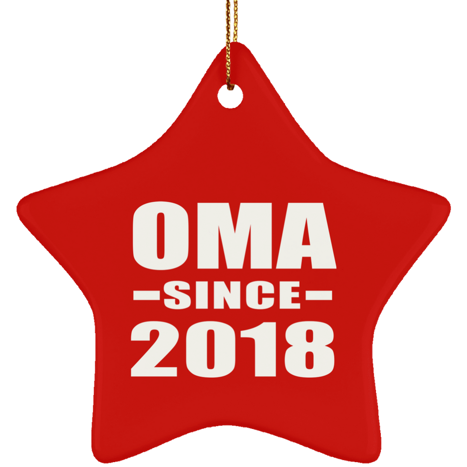 Oma Since 2018 - Star Ornament