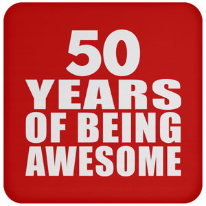 50th Birthday 50 Years Of Being Awesome - Drink Coaster