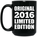 8th Birthday Original 2016 Limited Edition - 15oz Coffee Mug Black