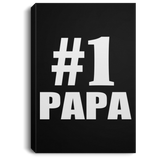 Number One #1 Papa (Grandpa) - Canvas Portrait