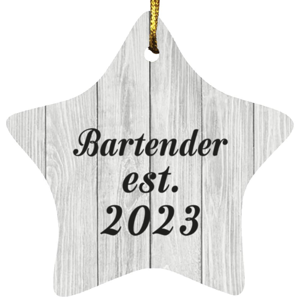 Bartender Established Est. 2023 - Star Ornament F