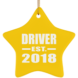 Driver Established EST. 2018 - Star Ornament