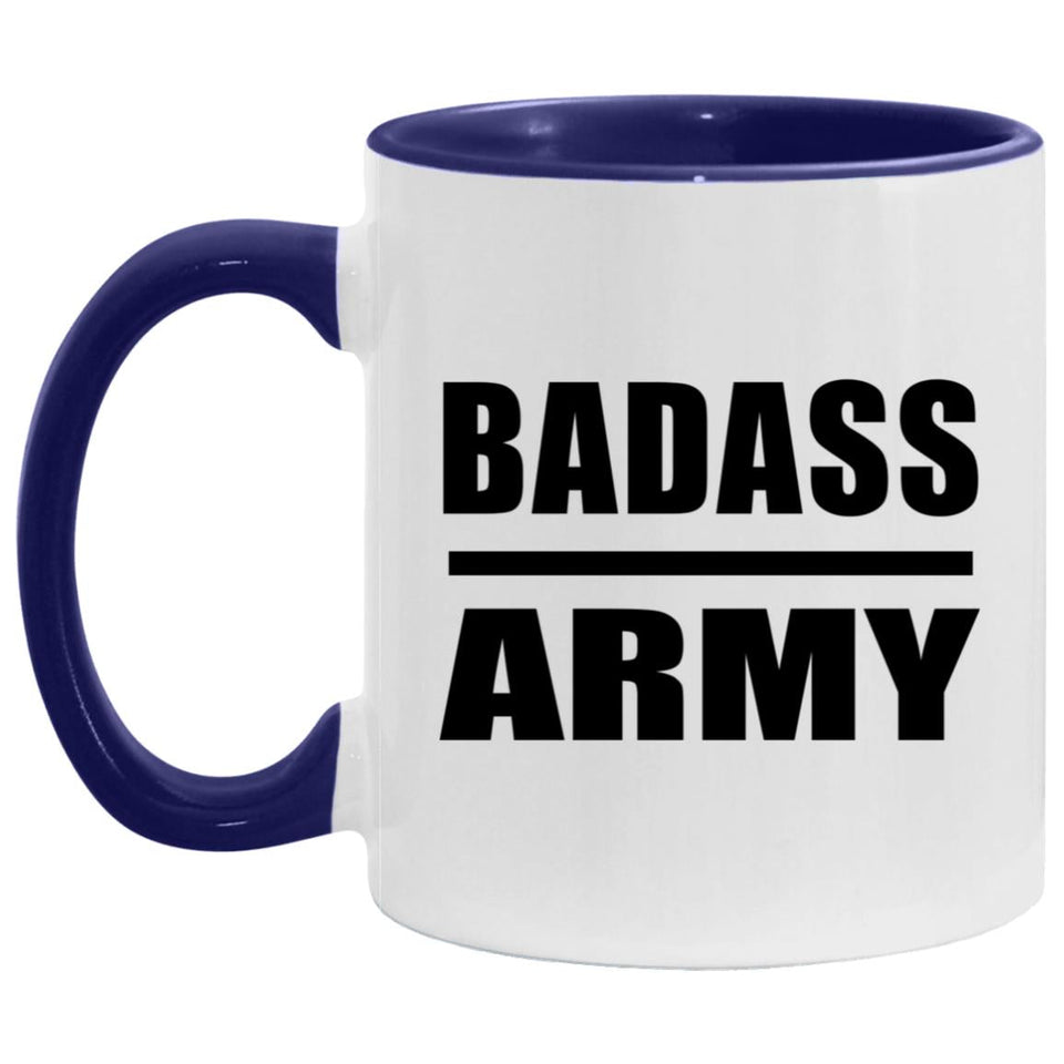 Badass Army - 11oz Accent Mug Purple