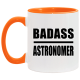 Badass Astronomer - 11oz Accent Mug Orange