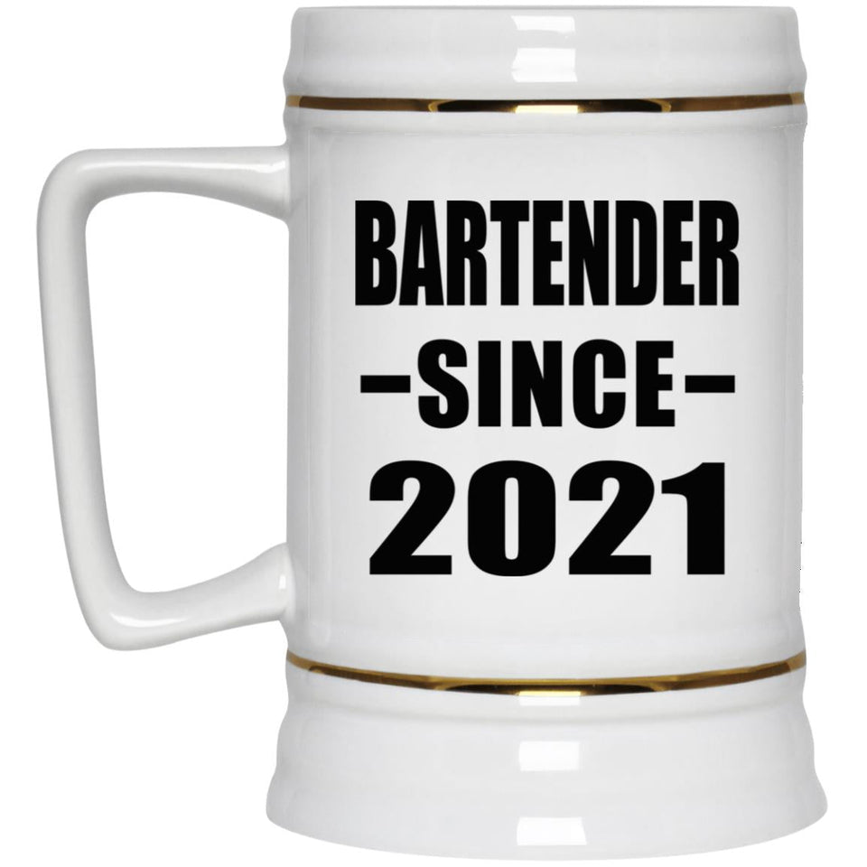 Bartender Since 2021 - Beer Stein