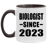Biologist Since 2023 - 11oz Accent Mug Black