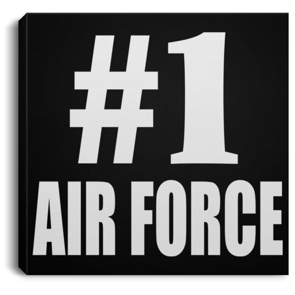 Number One #1 Air Force - Canvas Square