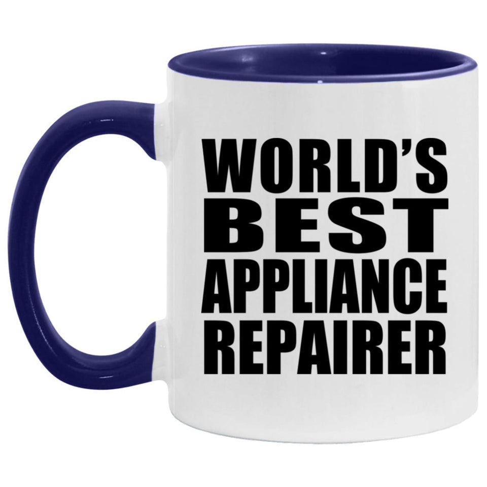 World's Best Appliance Repairer - 11oz Accent Mug Purple