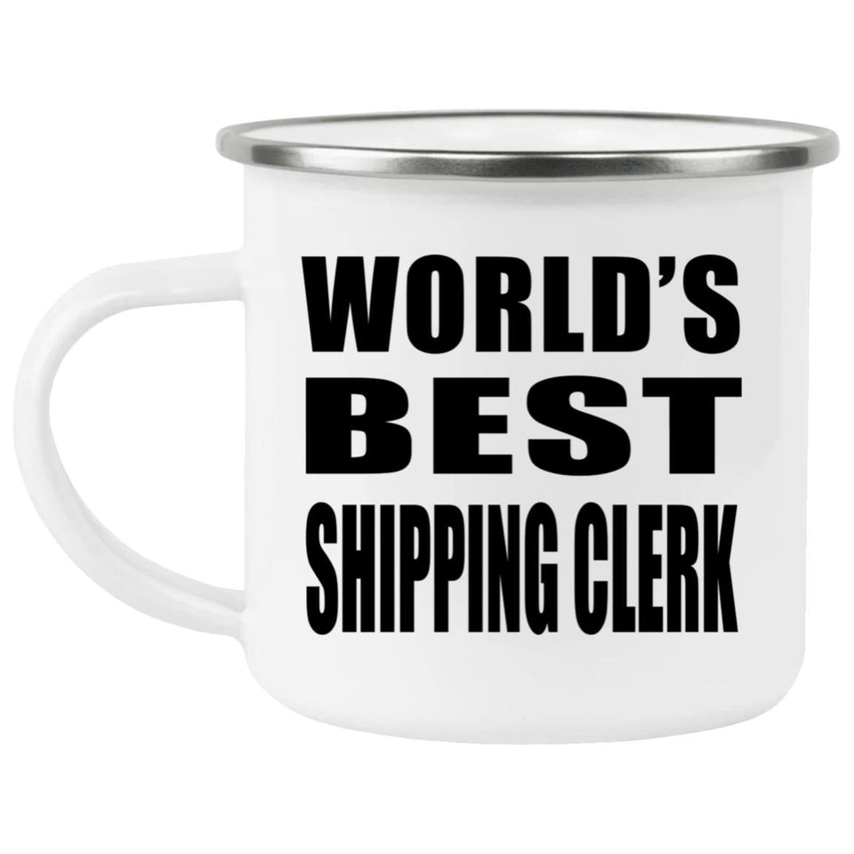 World's Best Shipping Clerk - 12oz Camping Mug