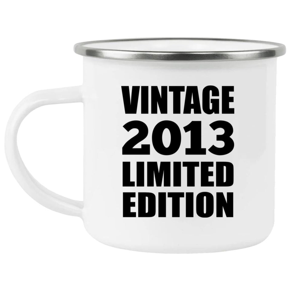 11th Birthday Vintage 2013 Limited Edition - 12oz Camping Mug