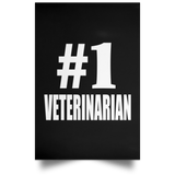 Number One #1 Veterinarian - Poster Portrait