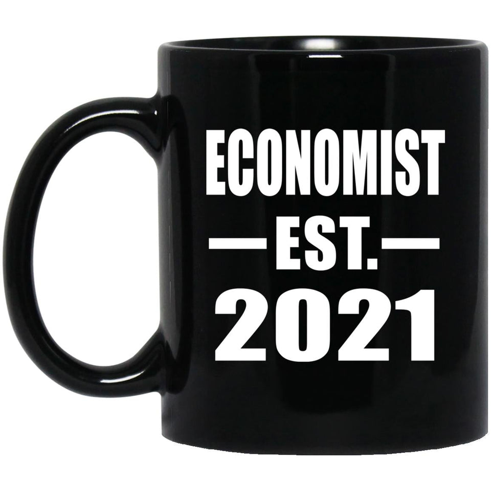 Economist Established EST. 2021 - 11oz Coffee Mug Black