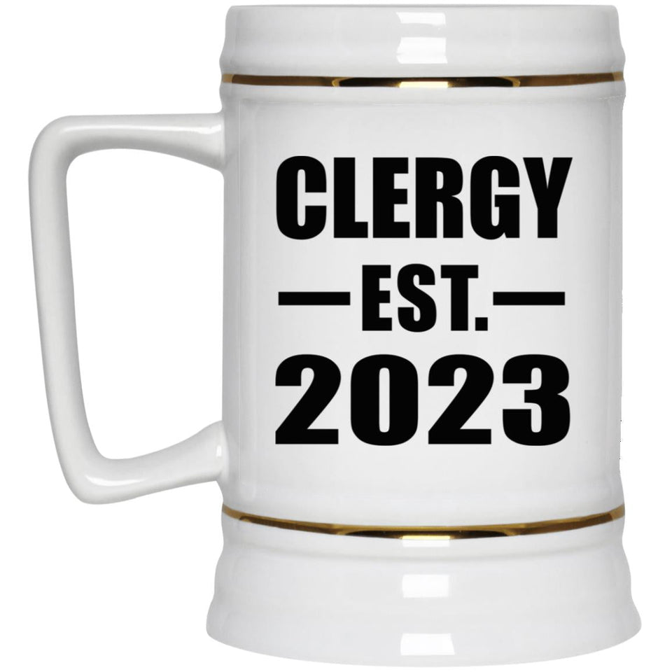 Clergy Established EST. 2023 - Beer Stein