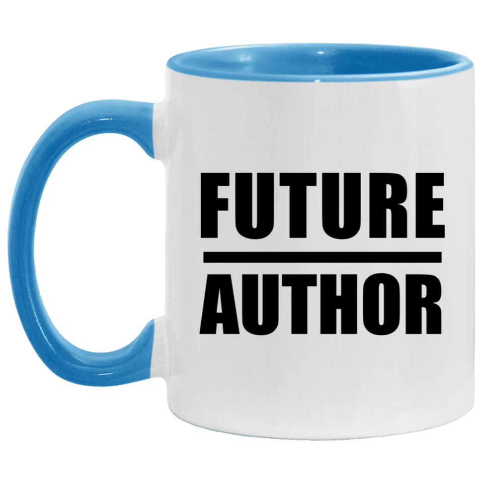 Future Author - 11oz Accent Mug Blue