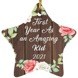 First Year As An Amazing Kid 2021 - Star Ornament A