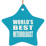 World's Best Meteorologist - Star Ornament